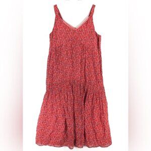 Joie Maxi Dress Sleeveless Tiered Flowing‎ Summer Dress Tea Rose JE600IPR MEDIUM